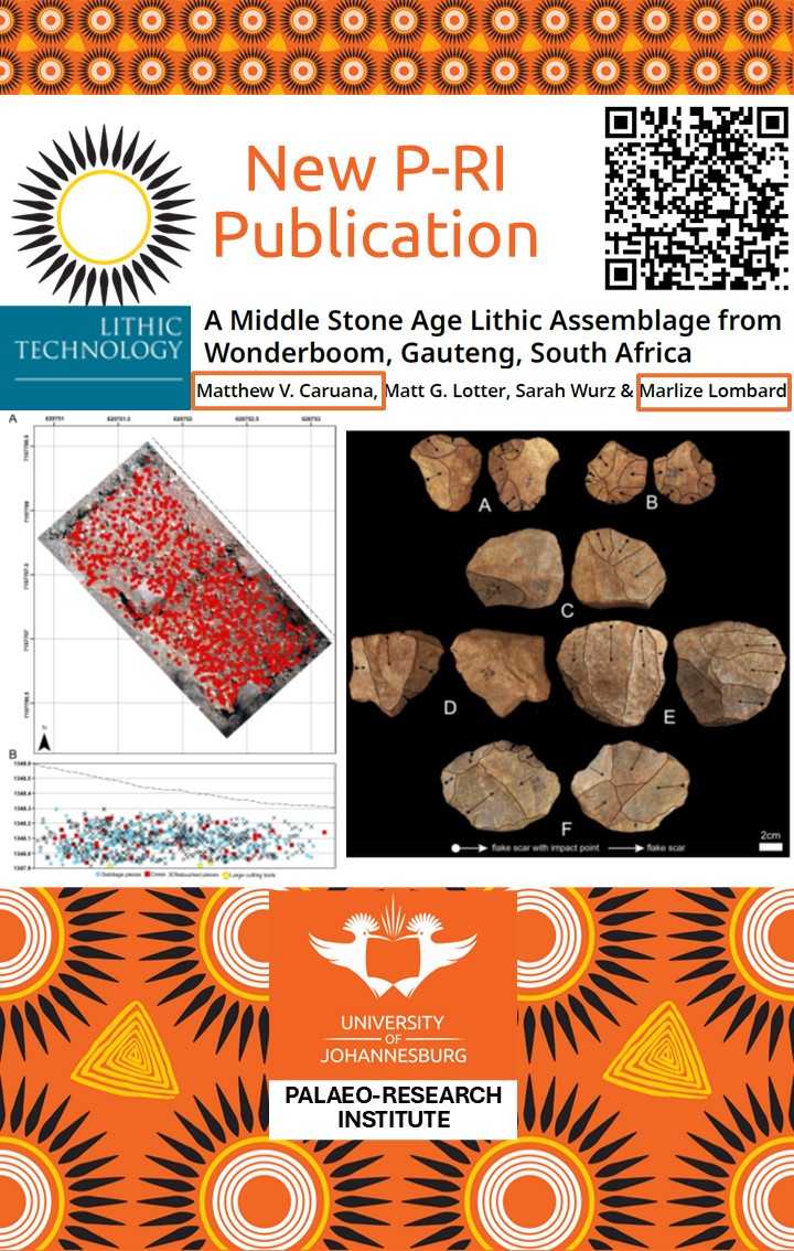 P-RI research series continued!
Join us in celebrating the recent publication of M. Caruana &amp; M. Lombard. The article, titled: A middle Stone Age Lithic Assemblage from Wonderboom, Gauteng, South Africa can be found via the link:
zaf01.safelinks.protection.outlook.com/?url=https%3A%…
<a href="/go2uj/">University of Johannesburg</a> 
<a href="/UjHumanities/">UJ Faculty of Humanities</a>