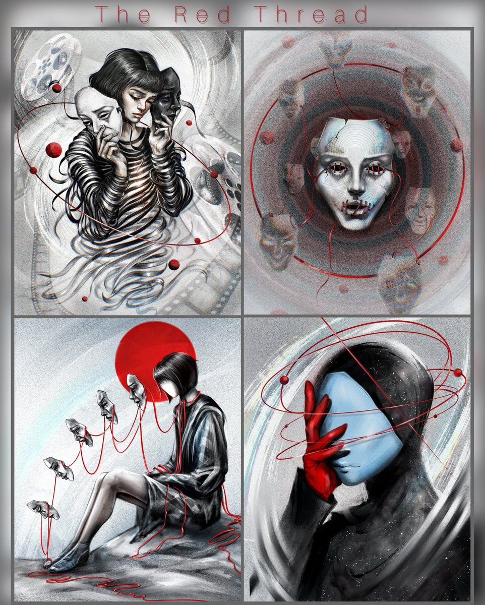 GM with 💥NEW DROP💥

⭕️𝐓𝐡𝐞 𝐑𝐞𝐝 𝐓𝐡𝐫𝐞𝐚𝐝 

is a cycle about the inner tension between identity and its reflections. The masks are not a hiding place, but traces of pain, memory, and the longing to be real.

👇