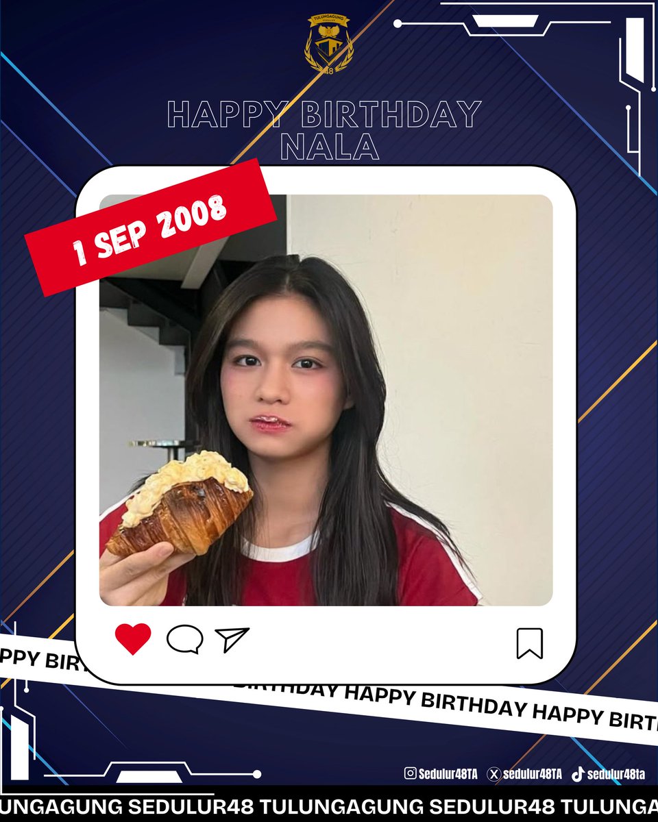 Sedulur48 Tulungagung (@sedulur48ta) on Twitter photo Selamat ulang tahun Nala sang singa pemberani! 🦁💥 <a href="/Nala_JKT48/">Shabilqis Naila</a>
Semoga tahun ini membawa lebih banyak momen indah, tawa, dan cinta. Tetap jadi penyemangat yang mengaum penuh cinta, ya!
#PhenomeNal17
#WildJourney Selamat ulang tahun Nala sang singa pemberani! 🦁💥 <a href="/Nala_JKT48/">Shabilqis Naila</a>
Semoga tahun ini membawa lebih banyak momen indah, tawa, dan cinta. Tetap jadi penyemangat yang mengaum penuh cinta, ya!
#PhenomeNal17
#WildJourney