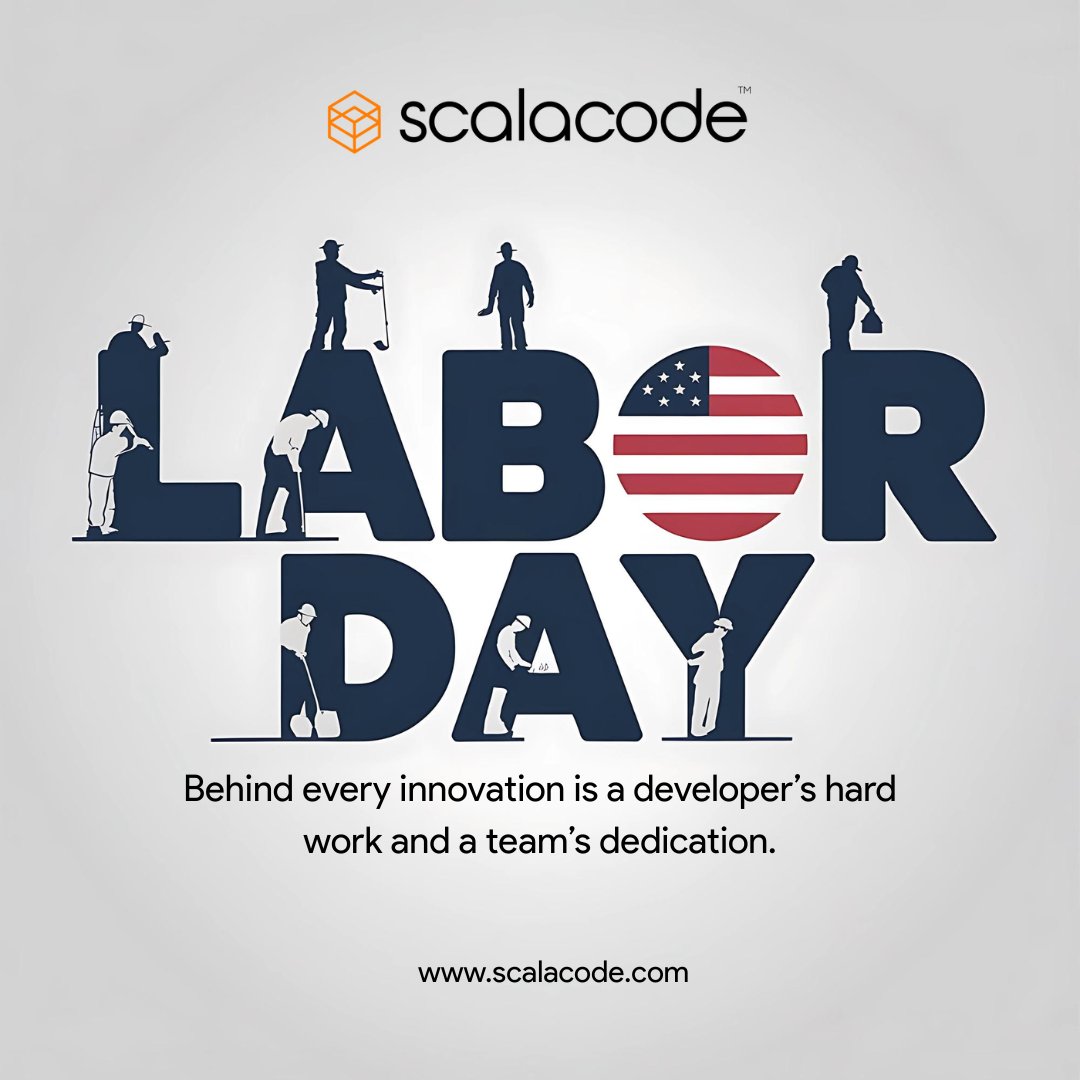 scala_code's tweet image. Happy #LaborDay!  Celebrating the developers &amp;amp; remote teams whose code powers tomorrow. 

#Developers #RemoteTeams #Innovation #FutureOfWork #ScalaCode