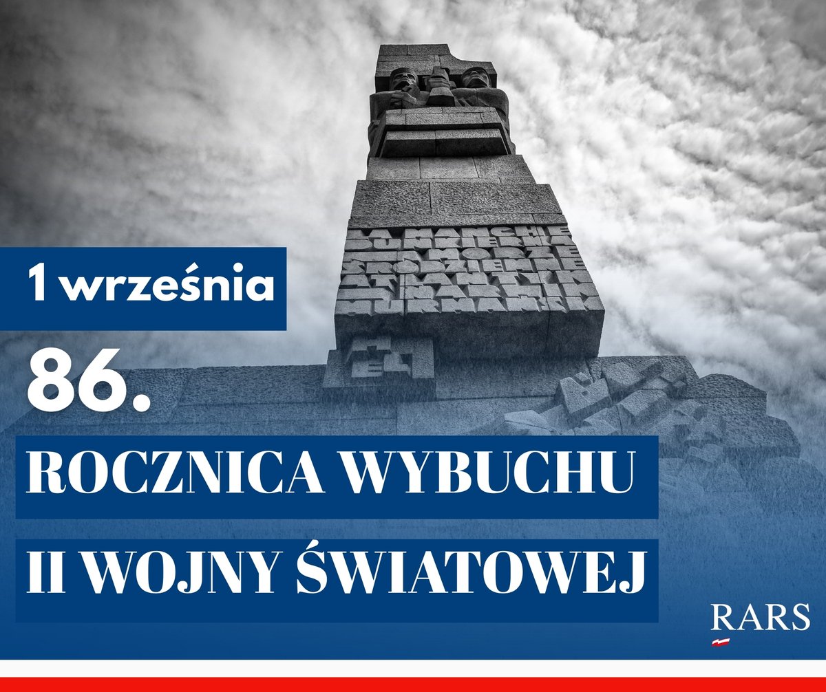 📅 1 września 1939 roku rozpoczęła się II wojna światowa.

🕯️W rocznicę tych wydarzeń oddajemy hołd wszystkim ofiarom wojny oraz bohaterom, którzy walczyli o wolność i godność człowieka.

#RARS #1września #Pamiętamy