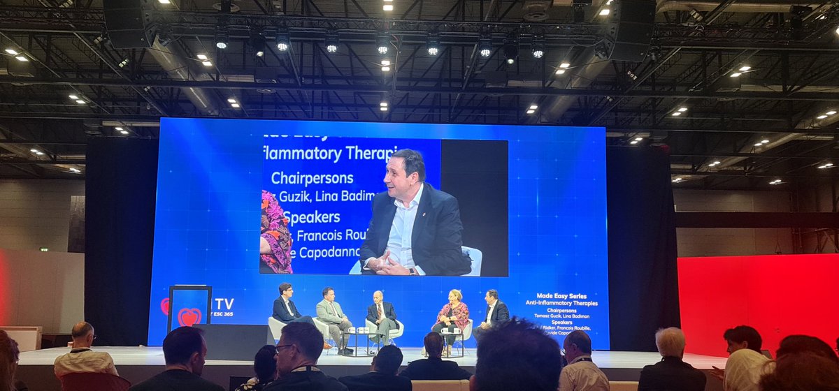 Svetlana Mosteoru (@smosteoru) on Twitter photo Anti-inflammatory Therapies made easy: a fascinating session with Paul Ridker, François Roubille and Davide Capodano taking place now at the ESC TV stage
#ESCCongress2025
#inflammation
<a href="/PTBuketAkinci/">Buket Akıncı</a> Anti-inflammatory Therapies made easy: a fascinating session with Paul Ridker, François Roubille and Davide Capodano taking place now at the ESC TV stage
#ESCCongress2025
#inflammation
<a href="/PTBuketAkinci/">Buket Akıncı</a>