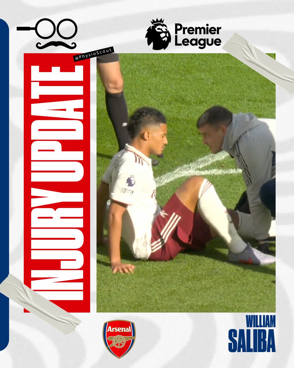 William Saliba had to come off early in the first half of Arsenal vs. Liverpool after suffering a lower-leg injury.

The video mechanism doesn’t point to anything major, and Arteta explained, “He twisted his ankle during the warm-up." 

If confirmed to be a lateral ankle sprain,