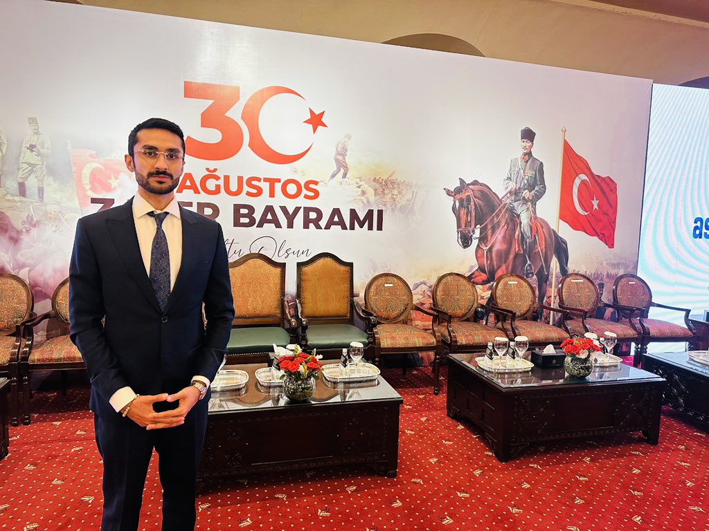 SaudObserver's tweet image. Attended a grand reception hosted by Embassy of Türkiye to celebrate Victory Day.

It was also attended by Chief Guest of the evening Chairman Joint Chiefs of Staff Committee, General Sahir Shamshad Mirza.

@TC_IslamabadBE