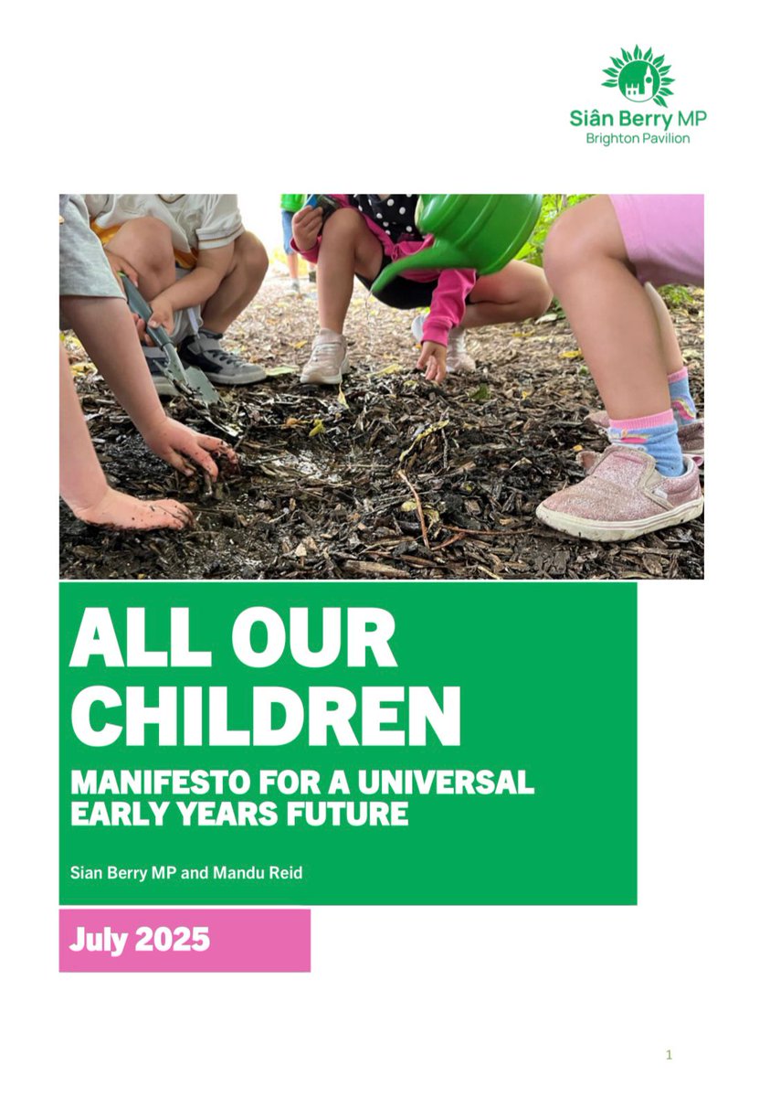 Today’s increase in term-time childcare hours won’t succeed without more focus on overburdened, underpaid workers.

Govt must fund it properly, not just pass the cost to suppliers.

I have set out a real vision for universal free childcare with <a href="/ManduReid/">Mandu Reid</a>: sianberry.org.uk/publications/a…