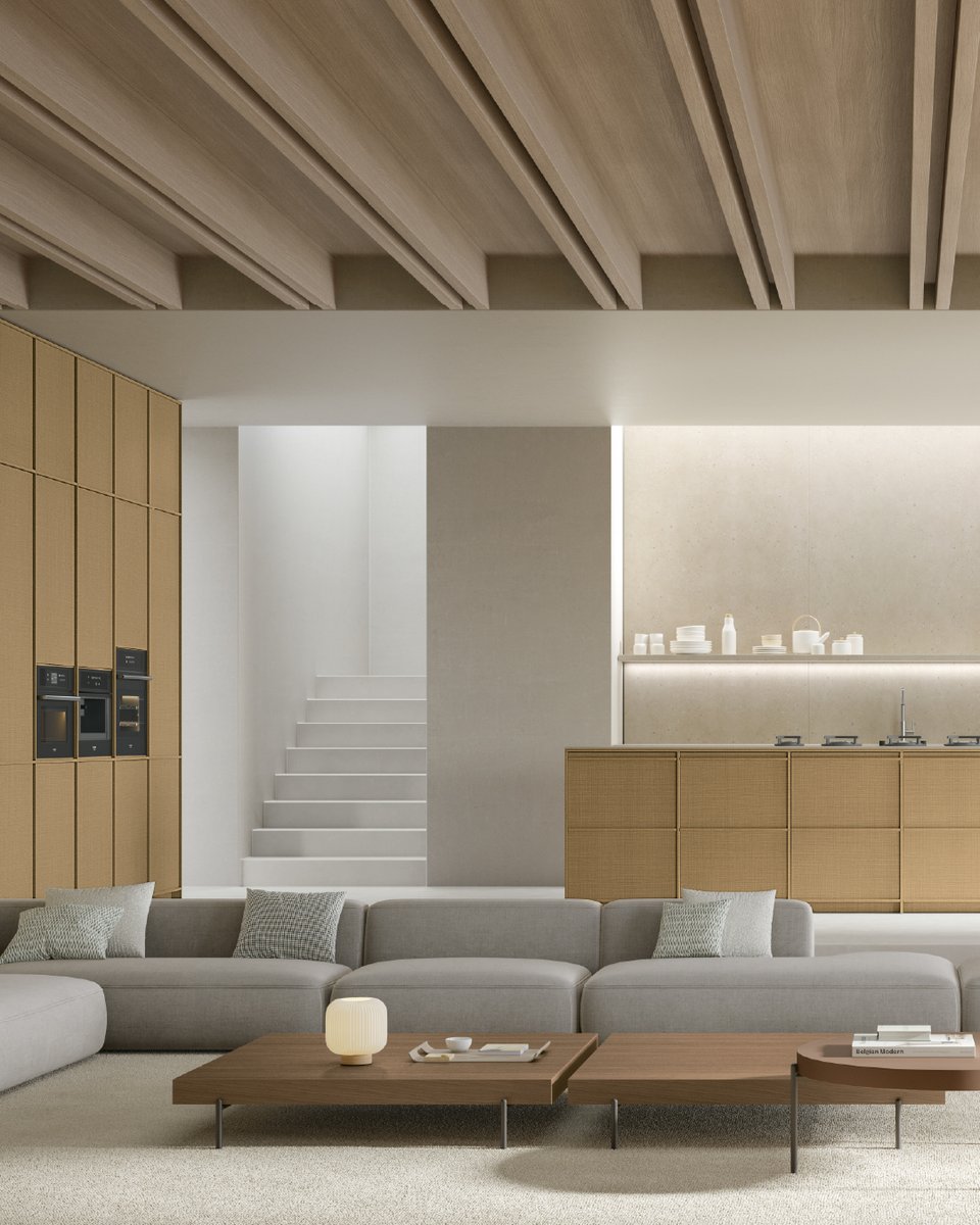 EMEDEC_com's tweet image. En este proyecto, la calidez natural del diseño Reverso RE02 Meriggio se fusiona con la suavidad del Olympus OL07 Dionisio, creando un espacio de gran armonía y coherencia. El resultado es la Japandi Kitchen diseñada por Rossi&amp;amp;Co.

#SMart #Melaminas #HPL #Compacto