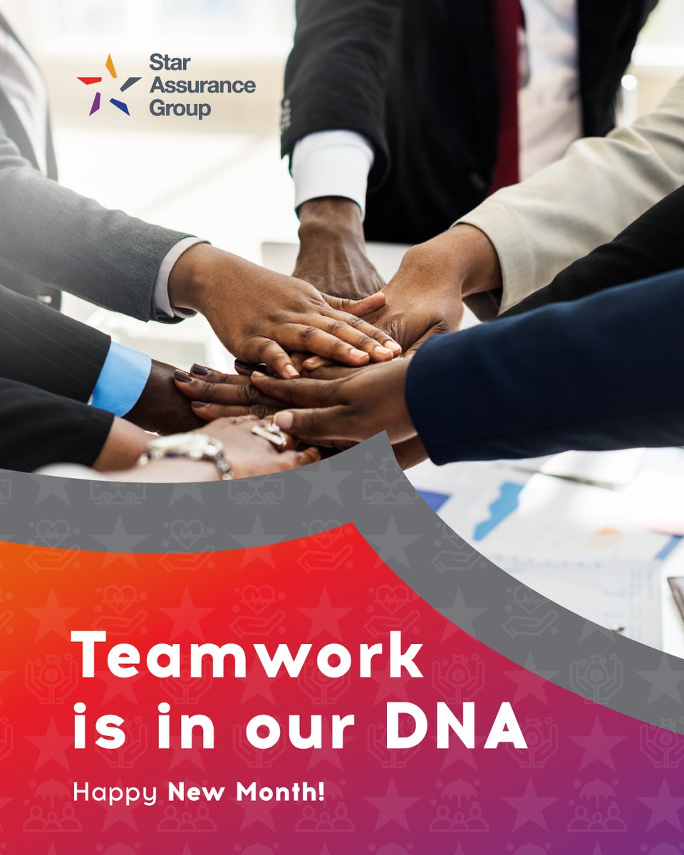 StarHealthGH's tweet photo. Behind every smile we protect and every dream we secure is a team that works hand in hand. At Star Assurance Group, teamwork is our strength and with you, we’re even stronger. 
Cheers to a new month of unity and progress!
#starassurance #yourpartnerforlife #newmonth https://t.co/r7LzgjUgso