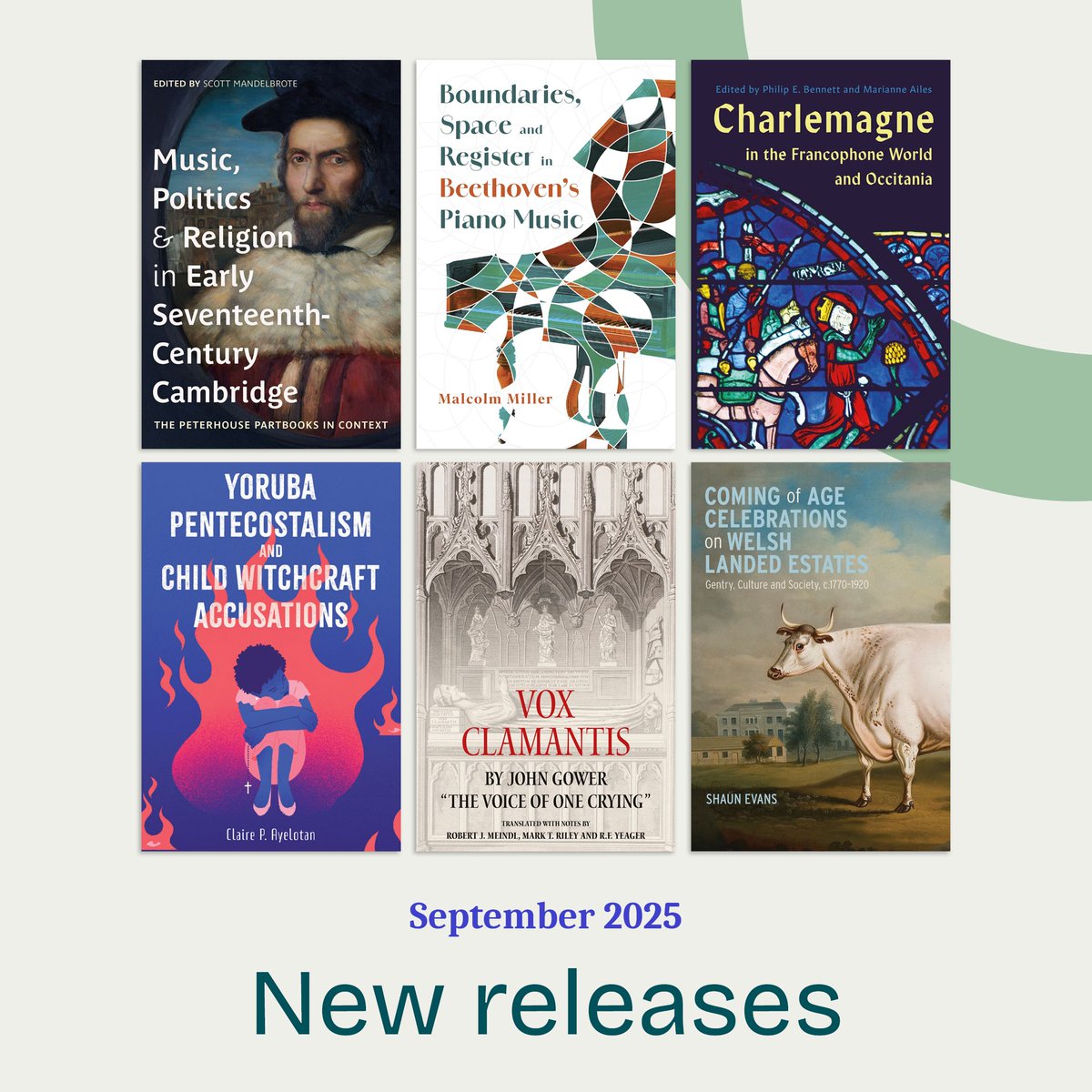 Discover September's new books! From Beethoven’s piano music to life in 17th century Cambridge, there's plenty to explore this month 👉 buff.ly/hVxo9Cs