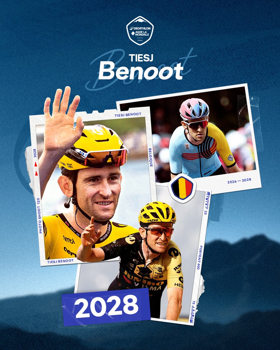 Bienvenue 𝐓𝐢𝐞𝐬𝐣 💙

✍️2⃣0⃣2⃣8⃣

🎙️ « Très motivé à obtenir de beaux résultats avec l’équipe » / "Motivated to achieve strong results with the team"

🔗 decathlonag2rlamondialeteam.com/tiesj-benoot-r…

#DECATHLONAG2RLAMONDIALETEAM