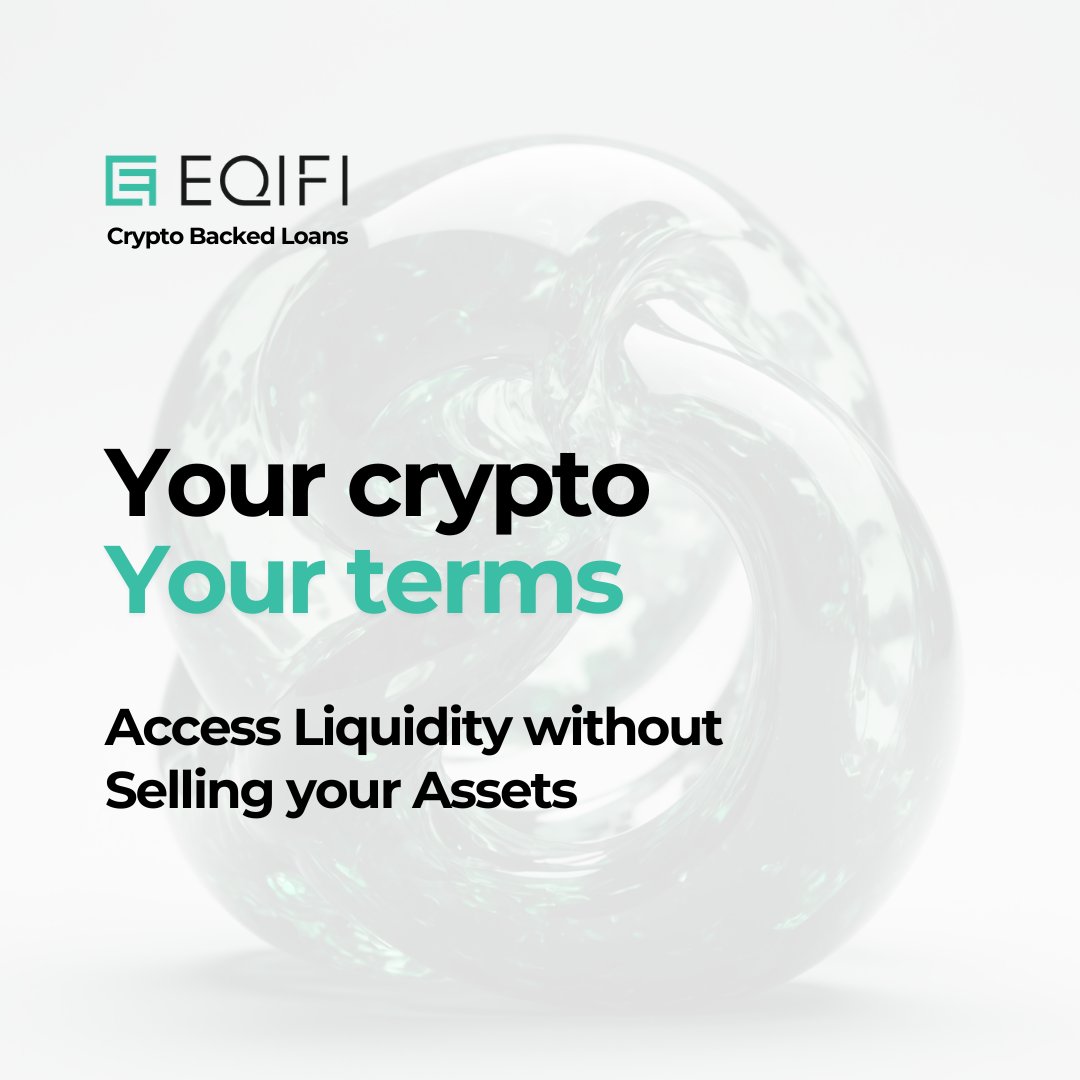 Access the liquidity you need without selling your assets. With EQIFi's Crypto-Backed Loans, you can leverage the value of your digital holdings while keeping your long-term strategy intact. Experience true financial flexibility tailored to your goals.