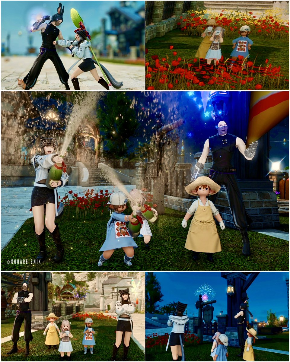 抽選外れたハウスの前できょーちゃんとヤケ戦闘してたら、お向かいに住んでる小さきものたち(もるるんしろたんクロハちゃん)に遠巻きに観察されてたの面白かった…👀笑

よそ様のお家が建った瞬間にシャンパンとクラッカーばら撒いて徳を積んだので、きっと次は当たると思うᐠ(*ᐛ*)ᐟ