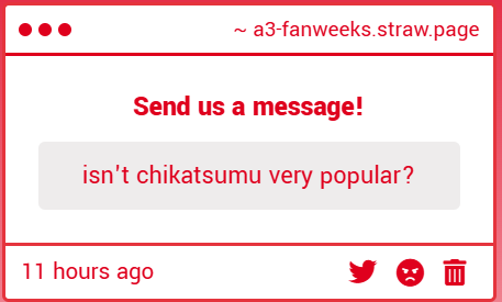 a3fanweeks's tweet photo. It isn't the rarest, to be sure, but it's not at the level of the other ships that are on the popular pairings list! https://t.co/rgKzkSg34h