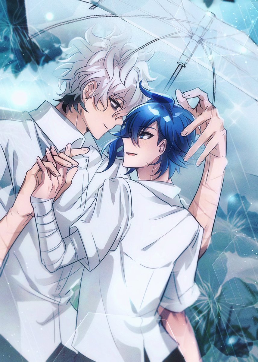 뒤늦음!
큐카즈 여름 합작 참여했습니다~!! (Qカズ💙)