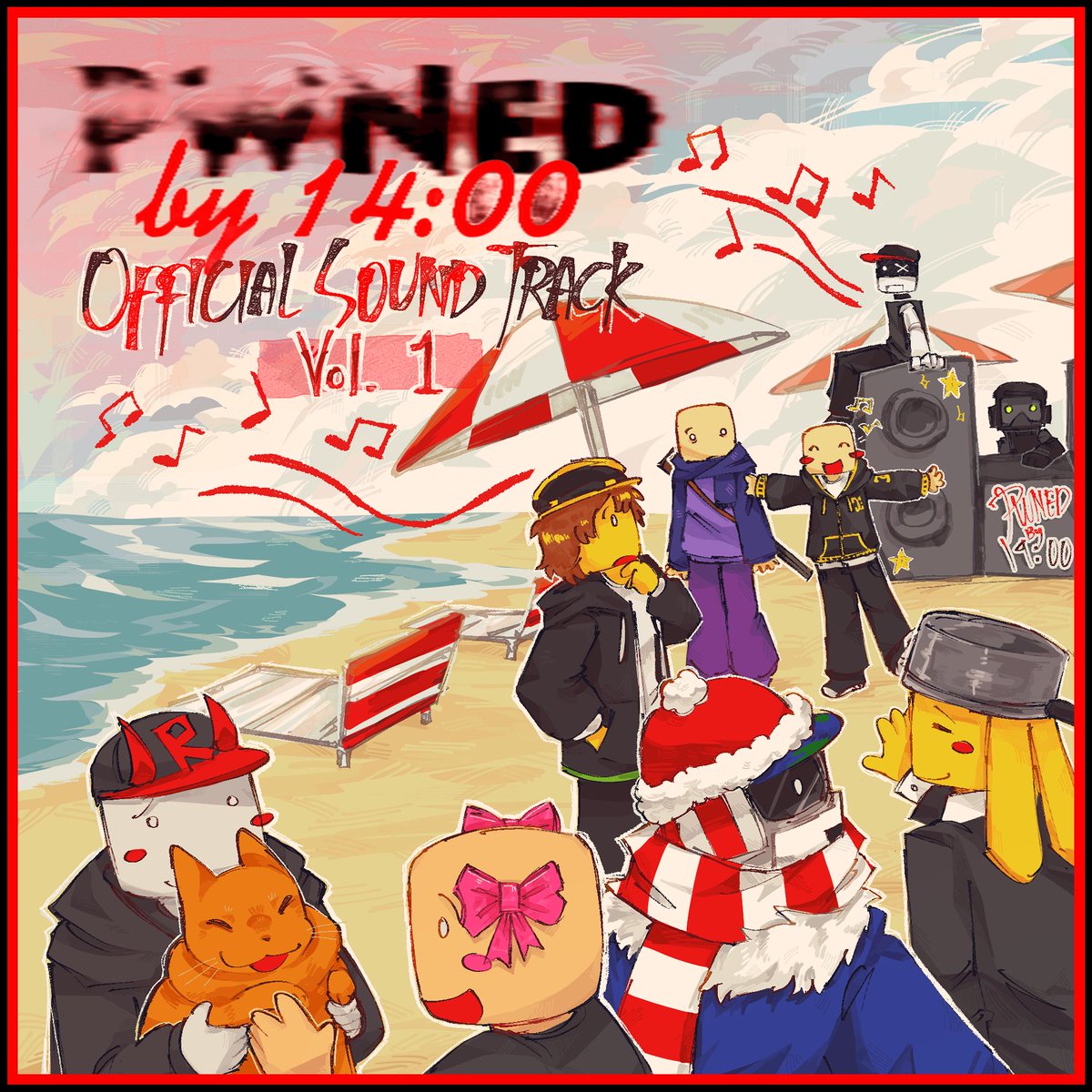 The Official PWNed BY 14:00 soundtrack has released (EST) on a handful of music streaming platforms!!! Listen now!!!!
(art by <a href="/MARICOREVERSE/">MARI WEATHERGIRL !! CMMS OPEN</a>)

#PWNedBY1400 #PWNedBY14 #ROBLOX