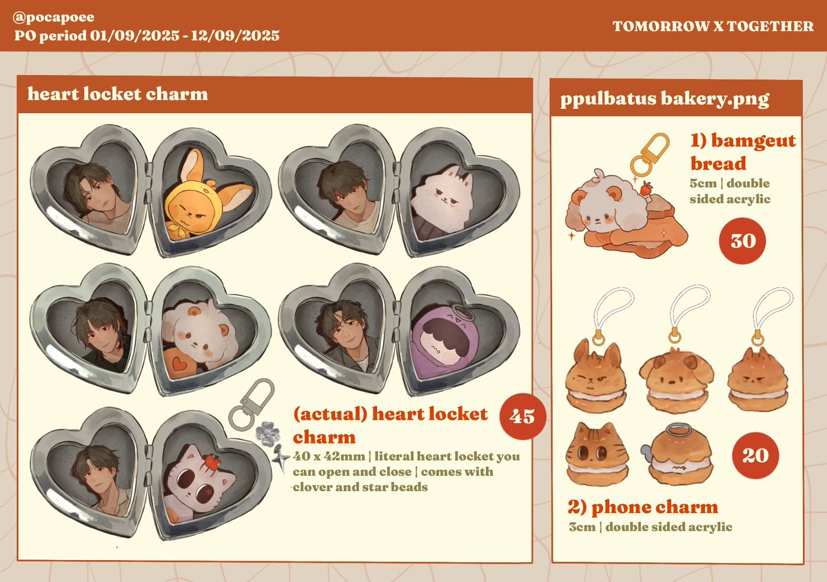 pocapoee's tweet photo. RTS🧡

helloo I’m opening my fanmerch pre order!!
—this is a regular mail order batch, this is NOT for CF‼️

🗓 PO period : 1 September 2025 - 12 September 2025
🇮🇩 and intl 🌎 shipping available!! :3

fandom: TXT, ORV, ALNST, Rusty lake, etc

—more items and 🔗 below https://t.co/KUUHoO2Pf3