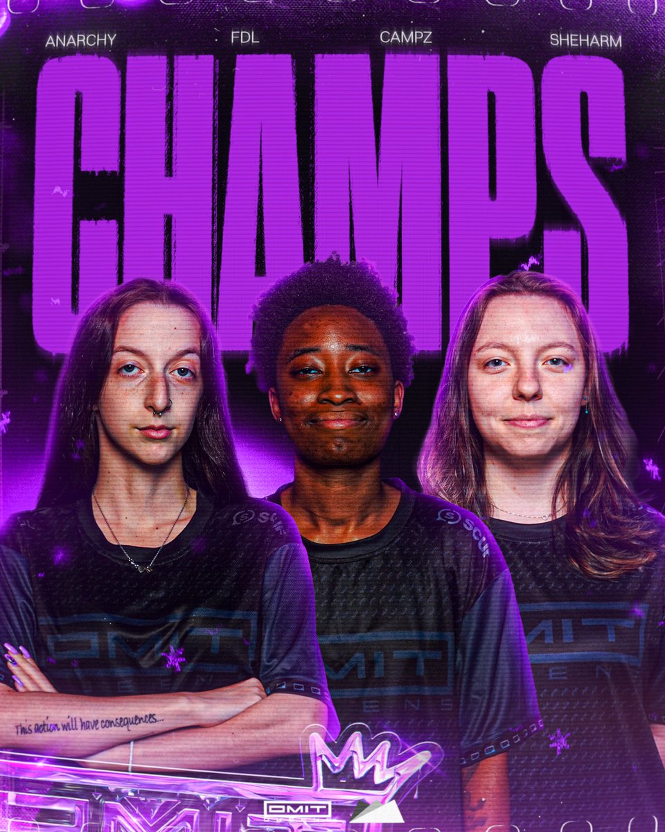 What can I say? Royalty just runs in our blood. 

TPC Women’s 2025 Champs 🏆 

🥇 <a href="/CampzXO/">Campz</a> 
🥇 <a href="/AzuraAnarchy/">OMiT Anarchy 🦋</a>
🥇 <a href="/Sheharm_/">Harmony❄️</a> 
🥇 <a href="/FrontDeskLadyy/">OMiT FDL</a>

🧠 <a href="/YinnSZN/">OMiT Yin</a>

#OMiTGRiT 😤