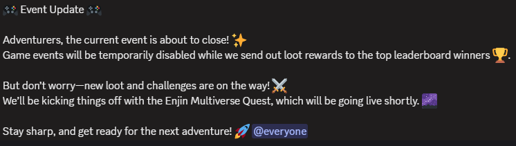 Watch out Rift Runners updates comming in the next hours.