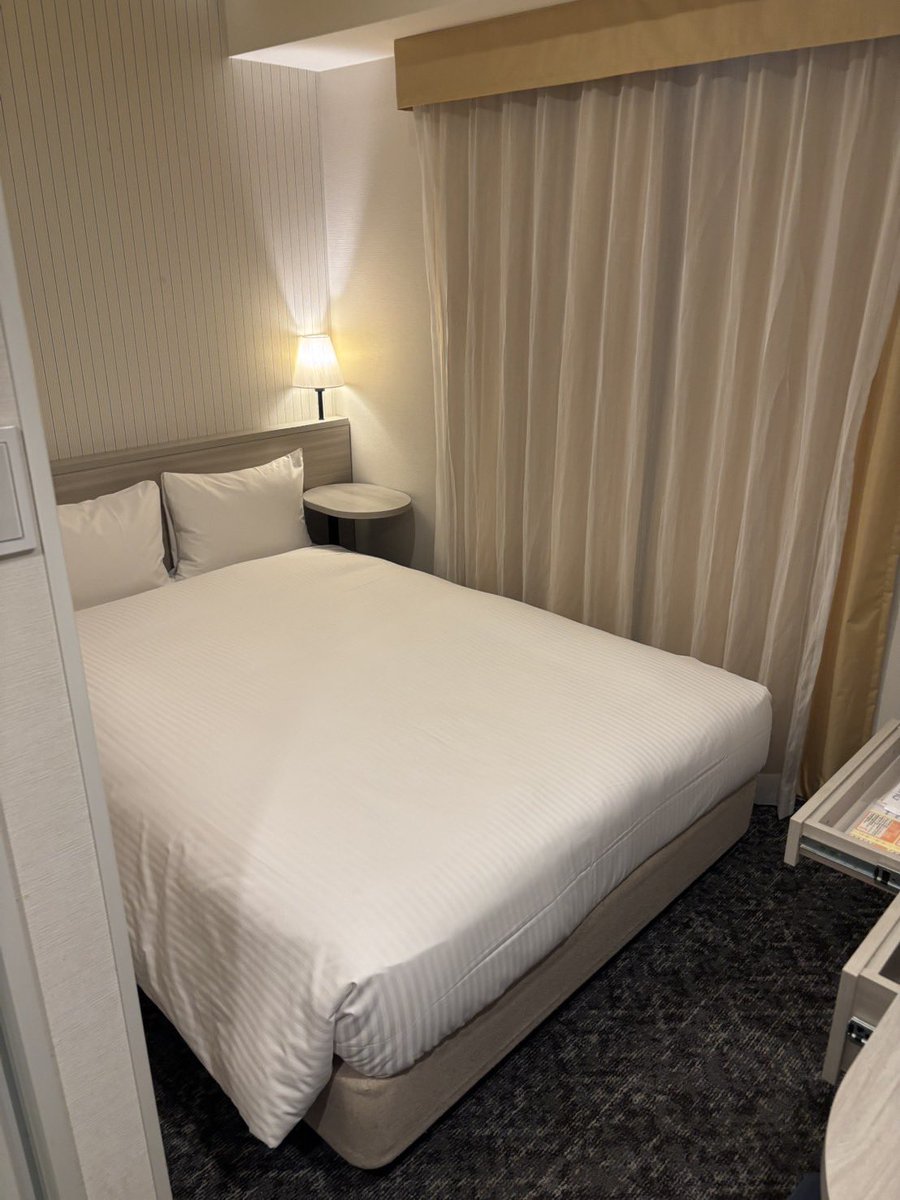 ドレーンがついてる三日間は感染予防のためホテルで過ごしてたんだけど、
家には喫煙者とペット3匹がいて、家事やペットの世話、主人にも気を使っちゃうから
ギブスが外れるまではホテル生活を延長することに🏨💭

前のホテルが満室で別のホテルに移ったら、前より部屋は狭くなったんだけど