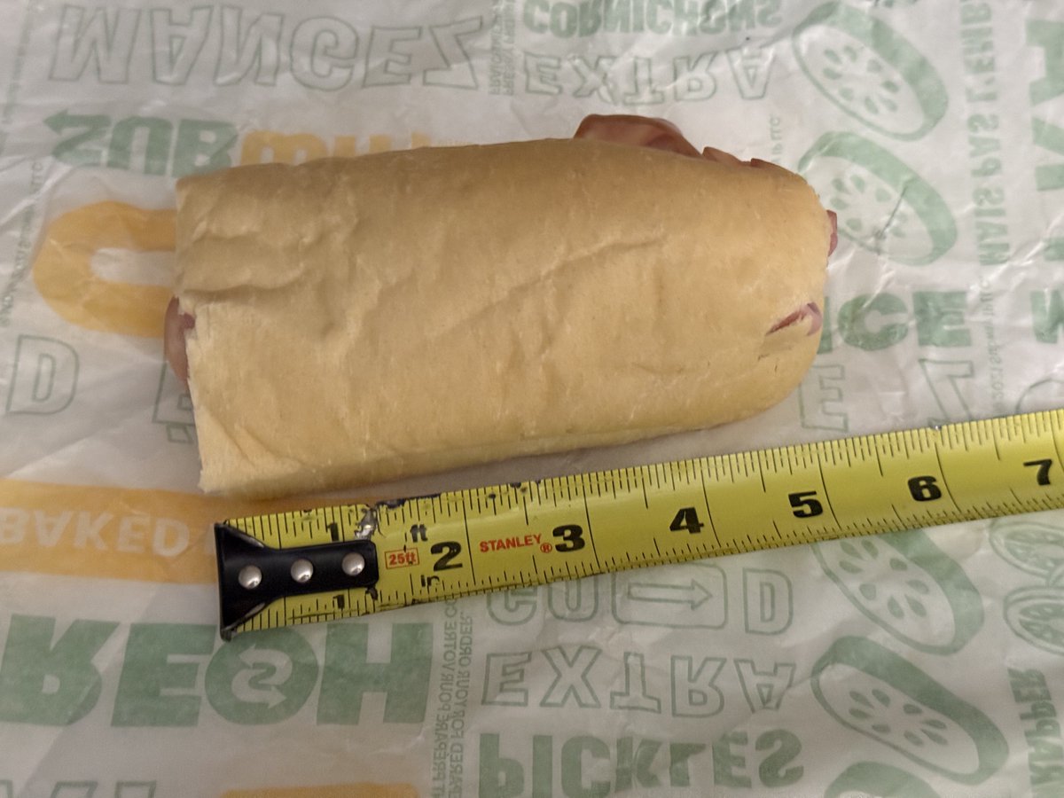 hey @subway i don’t wanna emasculate you or anything but im pretty confident this sub ain’t 6 inches