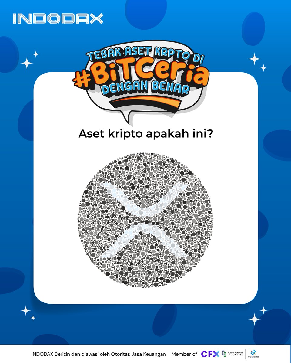 Kira-kira aset kripto apakah ini? 
Jawab BiTCuan dengan benar di Instagram dan Twitter <a href="/indodax/">indodax</a> dan menangkan hadiah total Rp6,5 juta dalam bentuk BTC untuk 26 pemenang!

Liat syarat ketentuannya di slide 2 juga ya

Ikutan sekarang biar nggak ketinggalan cuan serunya!