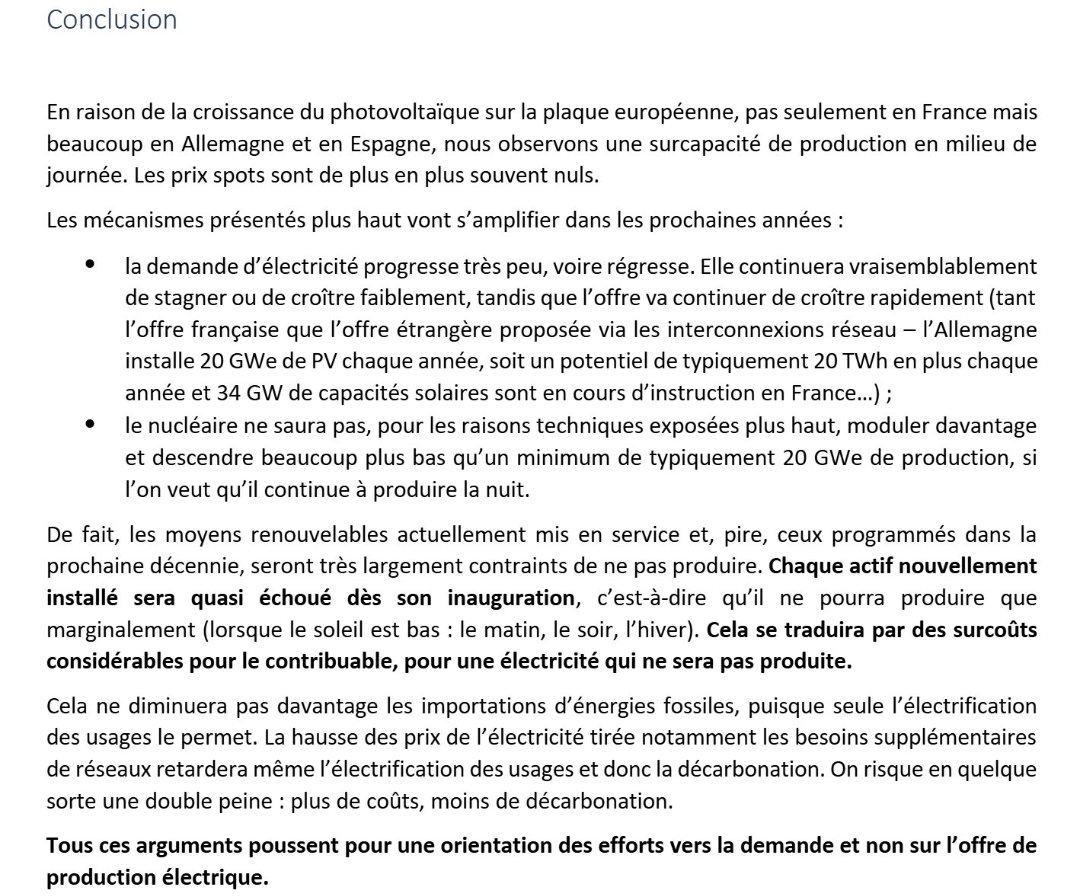 Ce qui est très intéressant dans cette note confidentielle du Haut-Commissaire à l'énergie atomique, c'est cette limite basse de la modulation du parc nucléaire à 20 GW : c'est elle qui fait des nouveaux actifs des actifs quasi échoués à leur inauguration.
youscribe.com/BookReader/Ind…