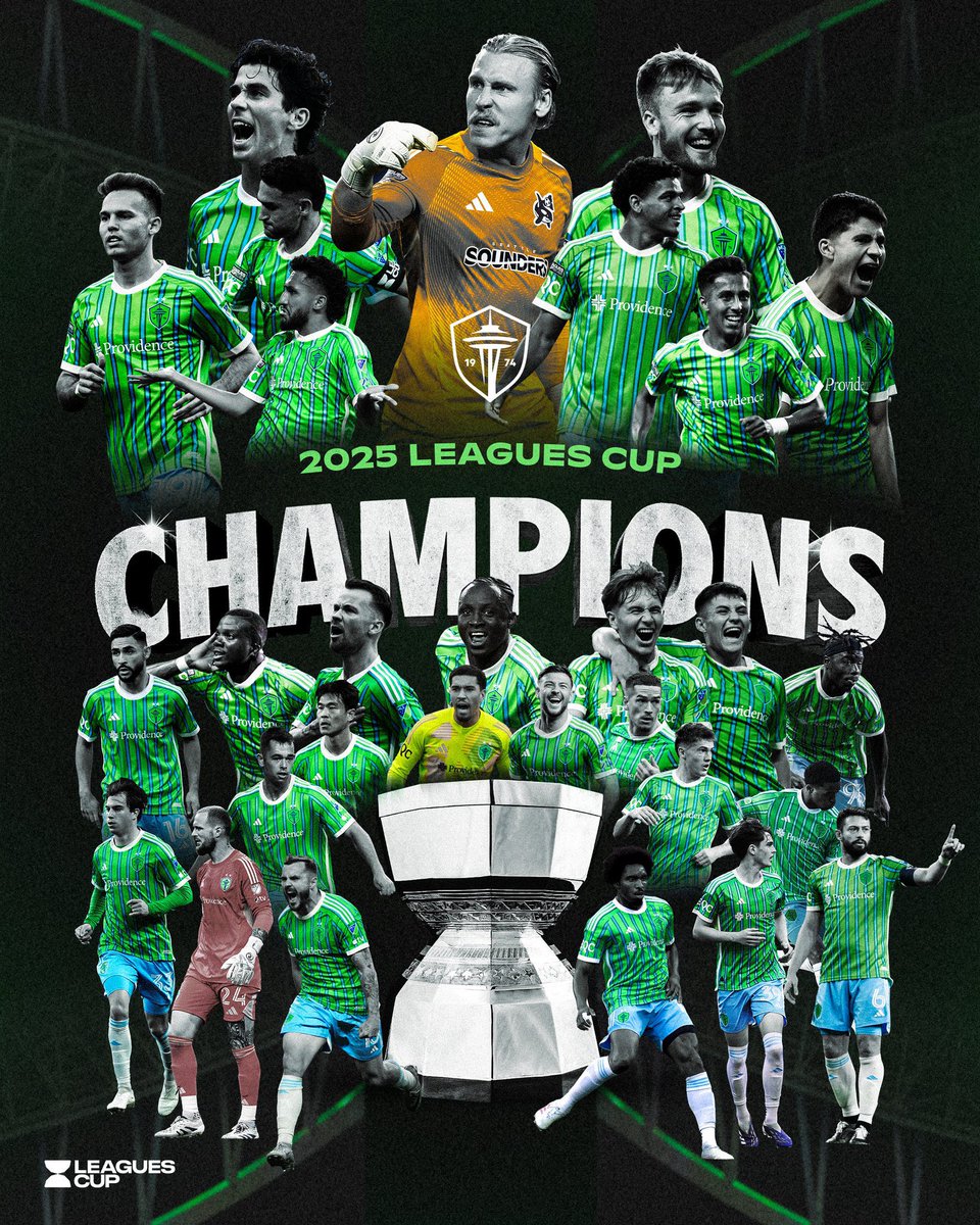 I know a lot of people don’t put stock in the #LeaguesCup

But after the #SoundersFC won it tonight, I think it’s safe to say they are the greatest #MLS franchise in the leagues short history

I know some people might say Galaxy, but no one has had all around success like Seattle