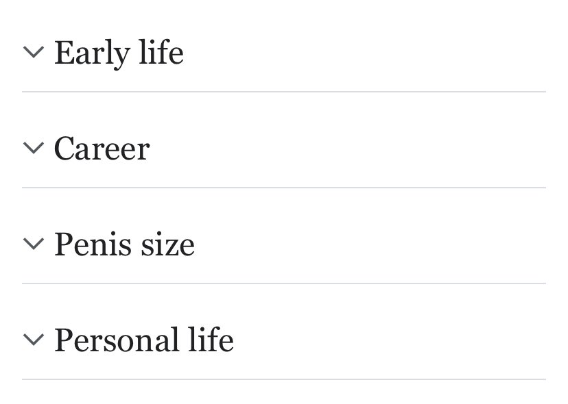 Every once in a while I like to take a look at my Wikipedia page and reflect upon my life.