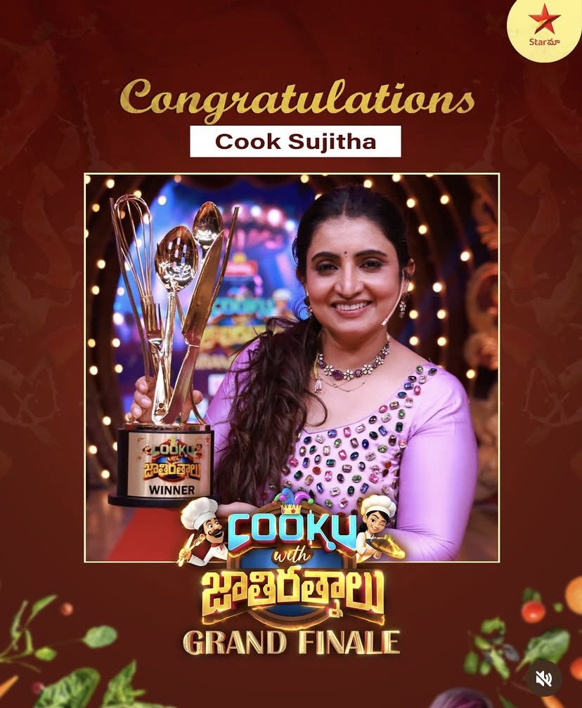 _theDoraemon1's tweet photo. #CookWithJathirathnalu #StarMaa
Congratulations👏👏 #sujithadhanush
Epdiyo #CWC5 laye win paniruka vendiyadhu .. #priyanka ku favour pantanunga #vijaytelevision https://t.co/9Fp0kdbyy8