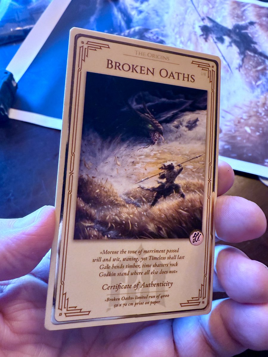 Just received my <a href="/TheNerdforge/">Nerdforge</a> poster and Authenticity card, love them!