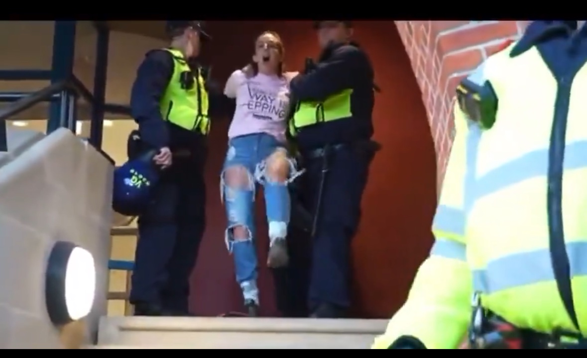 Sarah White ‘concerned mum’ (who’s actually branch chair of a Reform UK branch and candidate).

Arrested for ‘waving a flag’ (she was actually arrested on suspicion of breaching a Section 14 order because the Civic Centre was outside of the protest area.) 

Reform UK hate the