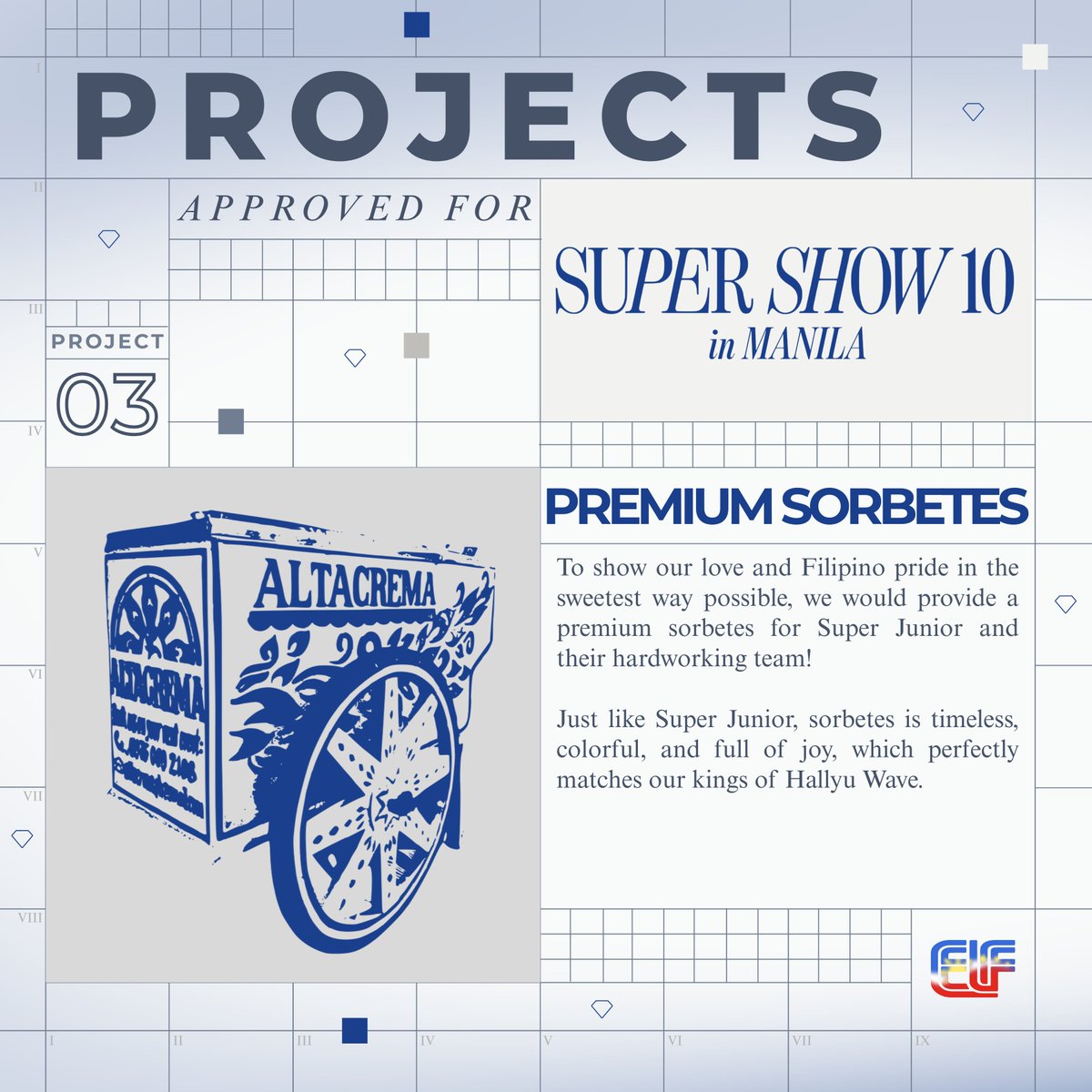 Timeless, colorful and full of joy? That's #SUPERJUNIOR! 

To show our love and Filipino pride in the
sweetest way possible, we would provide a premium sorbetes cart for Super Junior and their hardworking team!

Donations are open: bit.ly/44tHBBT

#SS10inManila