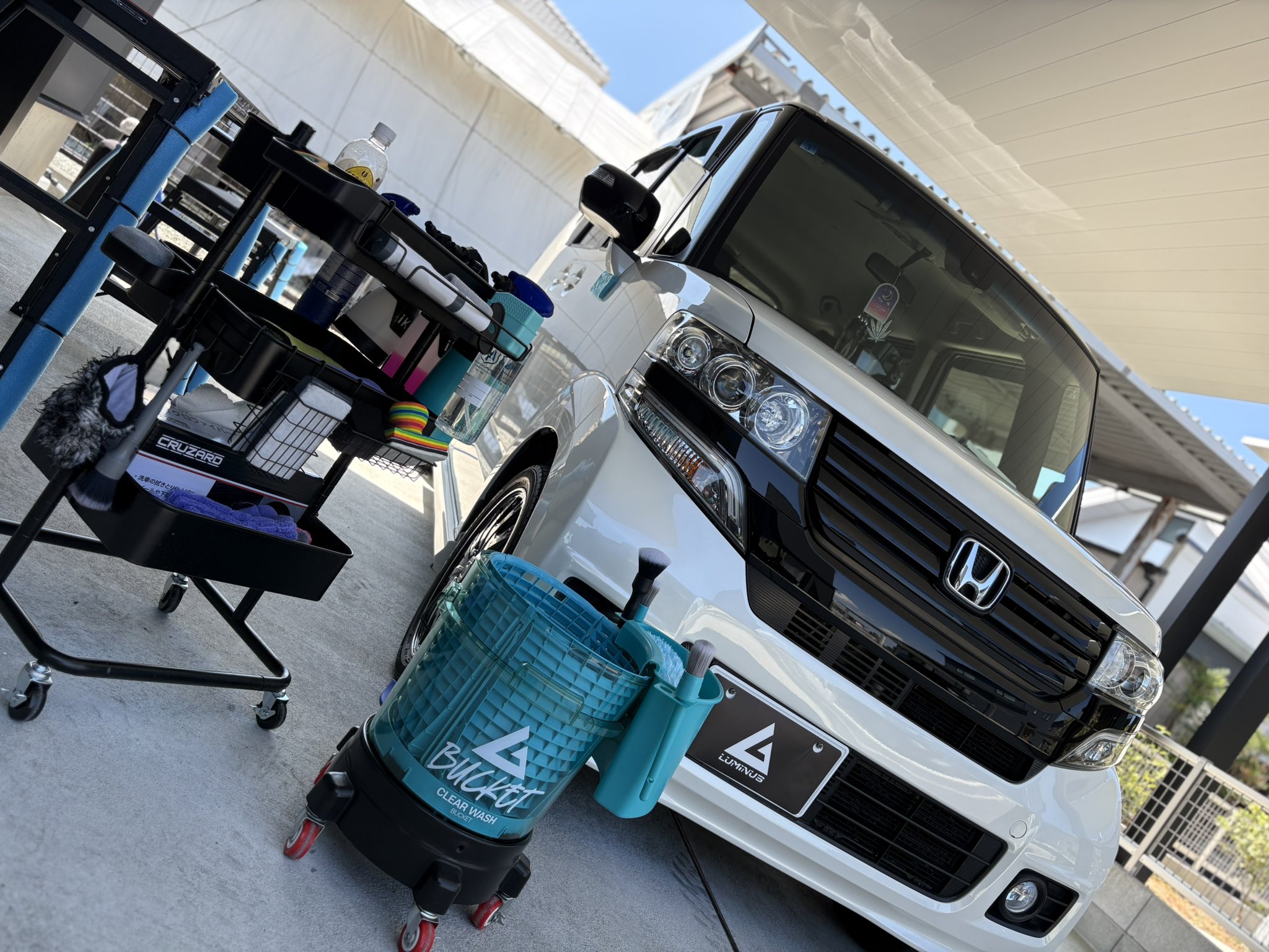 【3/18まで】洗車グッズまとめ売り 洗車バケツ 18L THE CLASS 3点セット ダストフィルター サイド