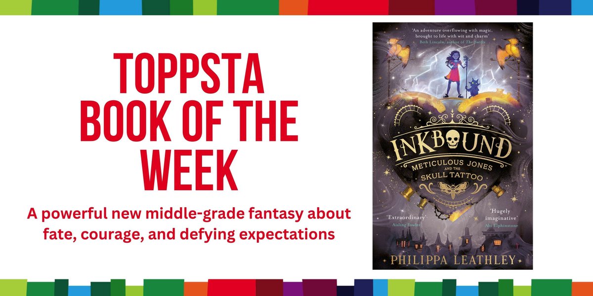 toppsta (@toppsta) on Twitter photo 📚 CHILDREN'S BOOK GIVEAWAY📚
Would you like to win a copy of the book that ALL our young reviewers are giving 5 stars?!
Our Book of the Week is Inkbound: Meticulous Jones and the Skull Tattoo by <a href="/prleathley/">Philippa Leathley</a> and published by @harpercollinsch - a powerful middle-grade fantasy 📚 CHILDREN'S BOOK GIVEAWAY📚
Would you like to win a copy of the book that ALL our young reviewers are giving 5 stars?!
Our Book of the Week is Inkbound: Meticulous Jones and the Skull Tattoo by <a href="/prleathley/">Philippa Leathley</a> and published by @harpercollinsch - a powerful middle-grade fantasy