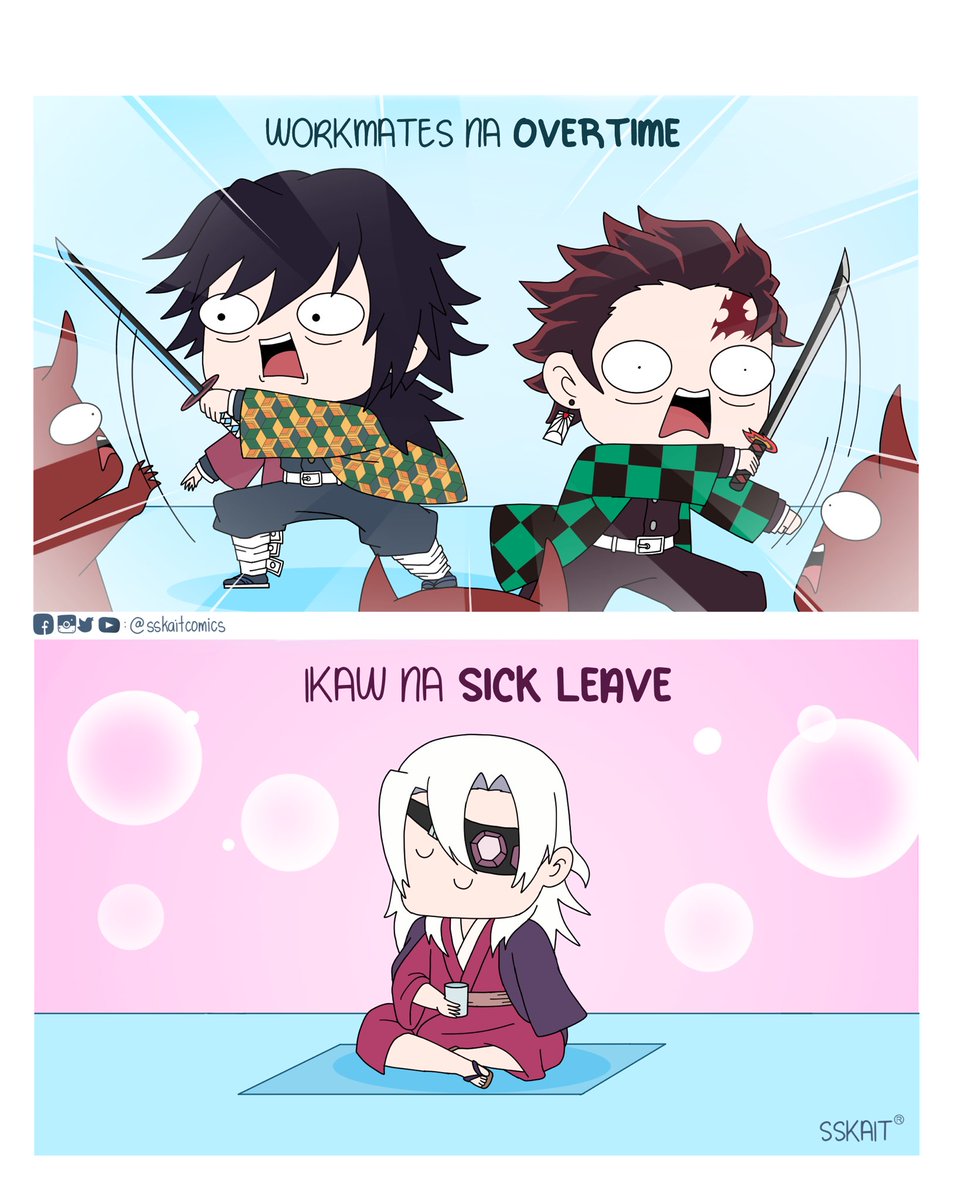 Ikaw: Peace
Workmates mo: Peaceting yawa

#demonslayer #sickleave