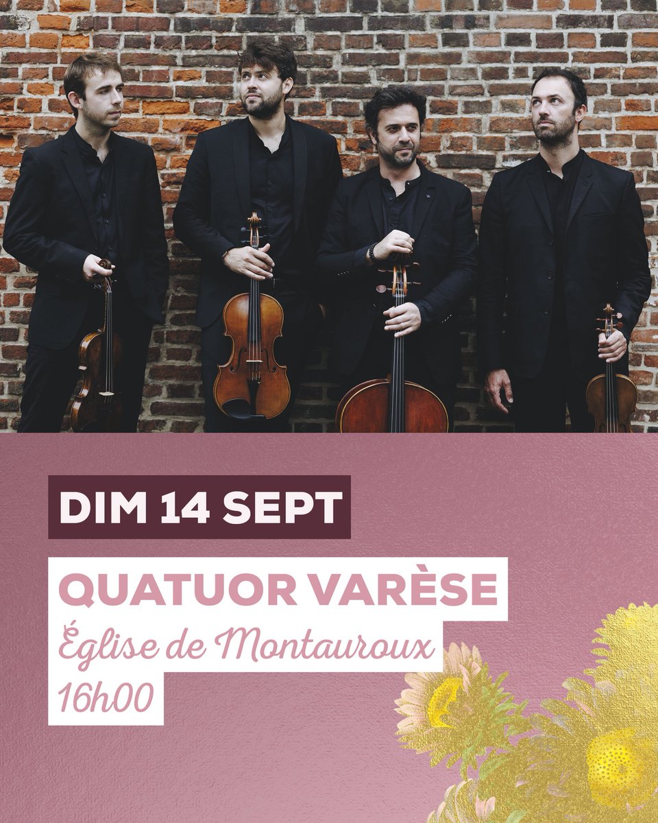 Bientôt le 37eme festival de quatuors en Pays de Fayence. Plus d’informations : www.quatuors -fayence.com