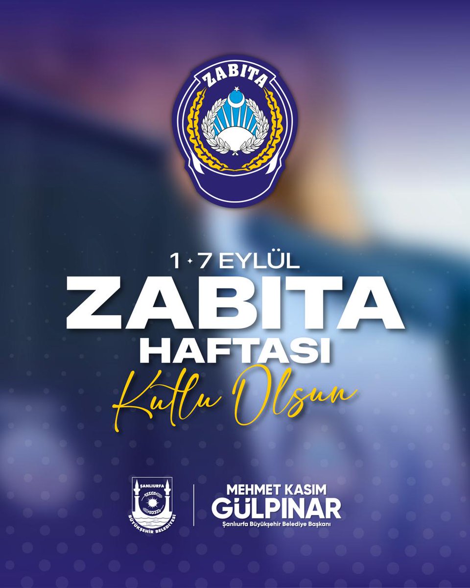 Zabıta Teşkilatımızın 199. Kuruluş Yıl Dönümü ve Zabıta Haftası Kutlu Olsun.