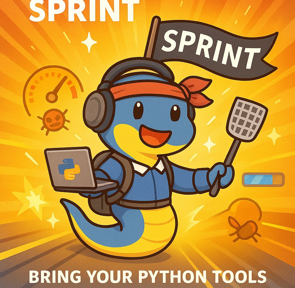 PyConTW's tweet image. The Sprint starts tomorrow! ⚡ Bring your laptop, passion, and curiosity to contribute to open source projects. Beginners welcome!
📍 Join us on-site at the sprint room and be part of something great.
#PyConTW #OpenSourceSprint #PythonDev #SprintHero #pycontw2025
