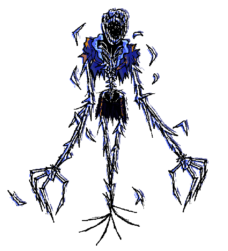 nightlsanity's tweet image. what happens when u give an eldritch parasite monster a sans who has space powers (Outer Bonewalker)
#outertale #undertaleAU
