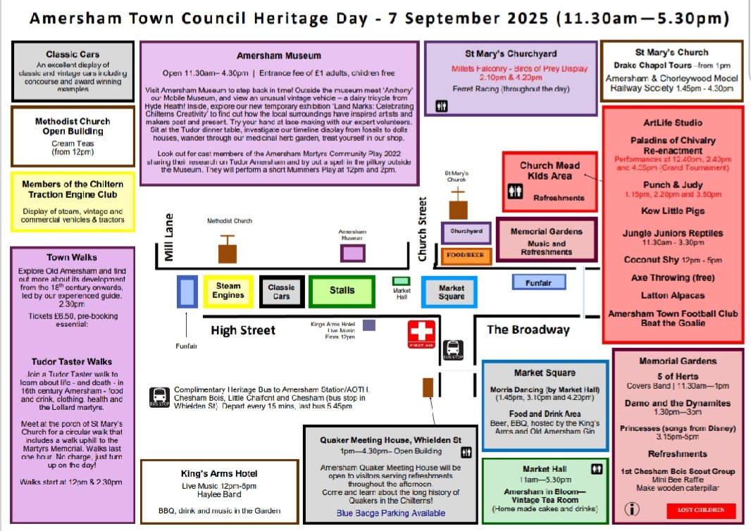 We are at Amersham Heritage Day next Sunday 7th September, come and have a chat. We will be dancing near Market Hall in the afternoon 😀
#morrisdancing