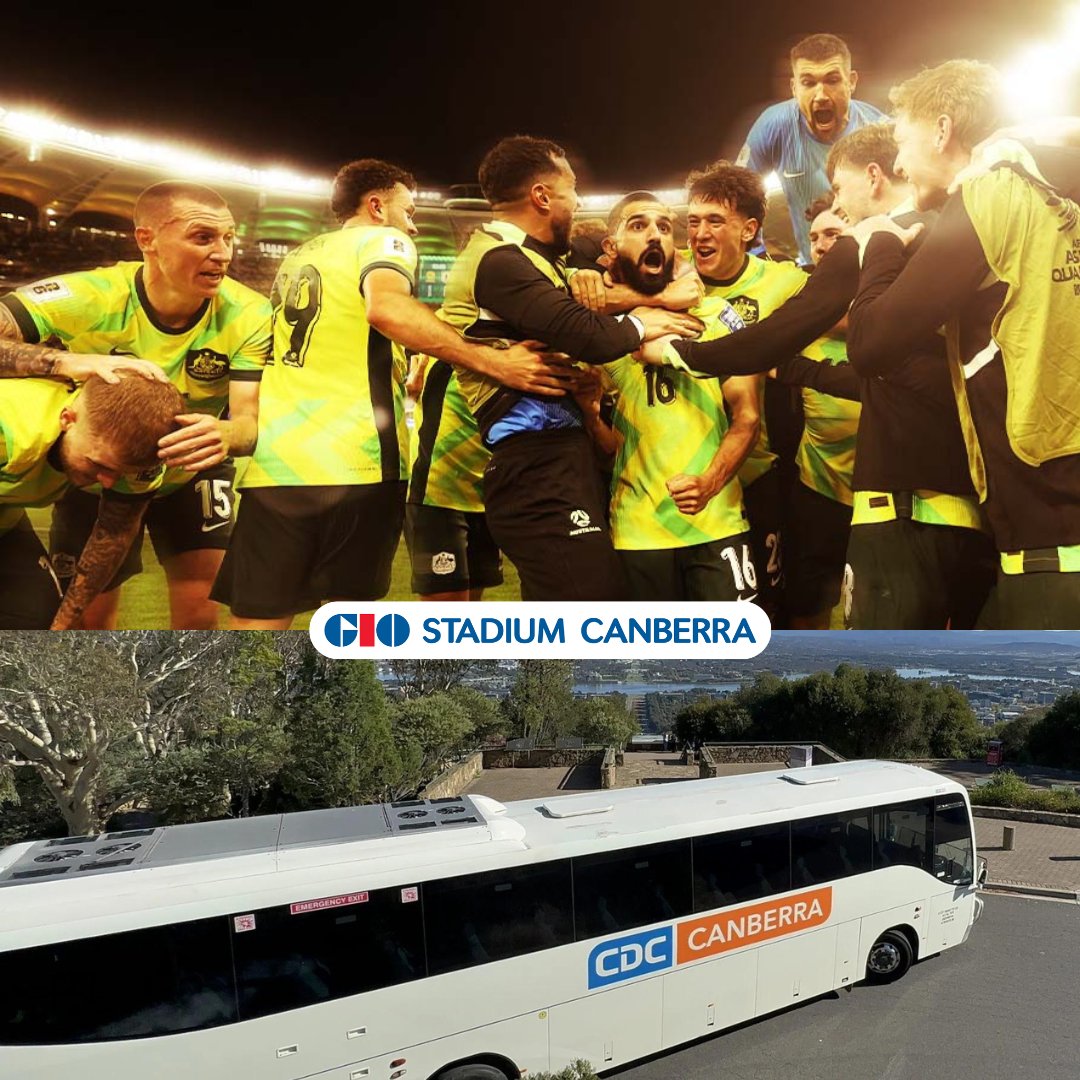 ⚽🚌 Avoid paying for parking and take our free bus to the Commbank Socceroos vs New Zealand showdown at GIO Stadium this Friday! 🌟 All the info here: giostadiumcanberra.com.au/events/venue-i…

<a href="/Transport_CBR/">Transport Canberra</a>  <a href="/Socceroos/">CommBank Socceroos</a> #allwhites #AUSvNZL #GIOStadium #Canberra
