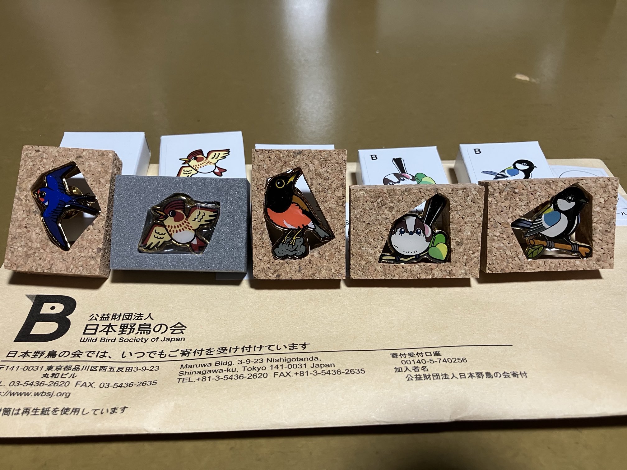 【ほぼ未使用】日本野鳥の会 ピンバッジ 10個まとめ バードメイト ほぼ未使用】日本野鳥の会 ピンバッジ 10個まとめ バードメイト
