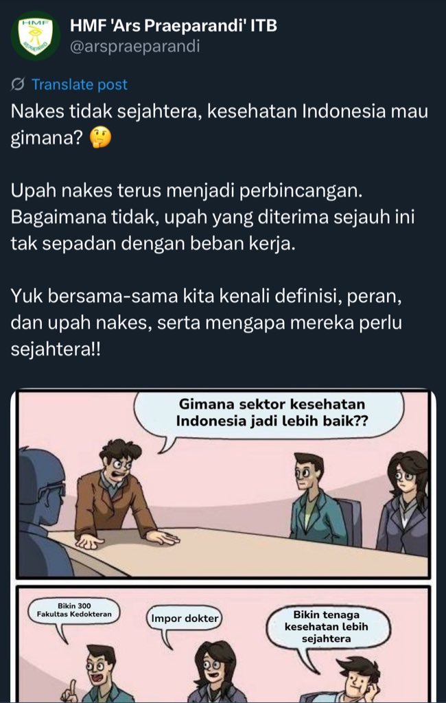 i can assure you, HMF has consistently spoken up since last year, mulai dari putusan MK, isu upah nakes, RUU TNI, sampe isu efisiensi anggaran, we've always tried our very best to educate and to not let these issues go unnoticed. especially when it comes to health-related issues.