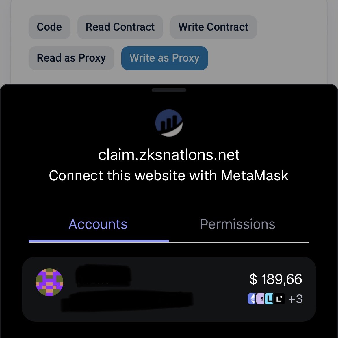 ValorAlgo's tweet image. When trying to connect on Etherscan it seems to be prompting a draining website for manually claiming WLFI
???
