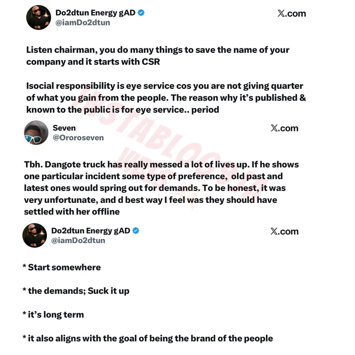instablog9ja's tweet photo. ‘It takes absolutely nothing to show empathy’ — OAP Do2dtun tackles a popular company over handling of Phyna’s late sister’s case, says emotional intelligence and PR are at zero 🚨💔🗣️
#Instablog9jaVibes #Do2dtun #Dangote #Phyna #JusticeForRuth #NaijaTalks #TrendingNow https://t.co/klNrIVFiix