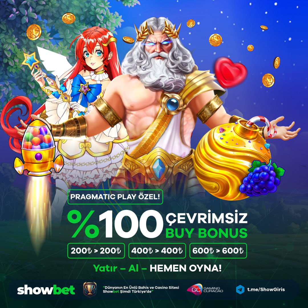 ShowBet'te Beklenen Bonus Geldi Pragmatic Play Özel  %100 Çevrimsiz BUY BONUS 

👑YATIRIM ŞARTI YOK &amp; SON İŞLEM ŞARTI YOK

❌KİŞİ SINIRI YOK❌
           
HERKESE 100₺ NAKİT
🔔 RT Yap Formu Doldur

t2m.io/guncel_giris

#nfttr #xbaşarı #motivasyonsözleritr #blockchain2025