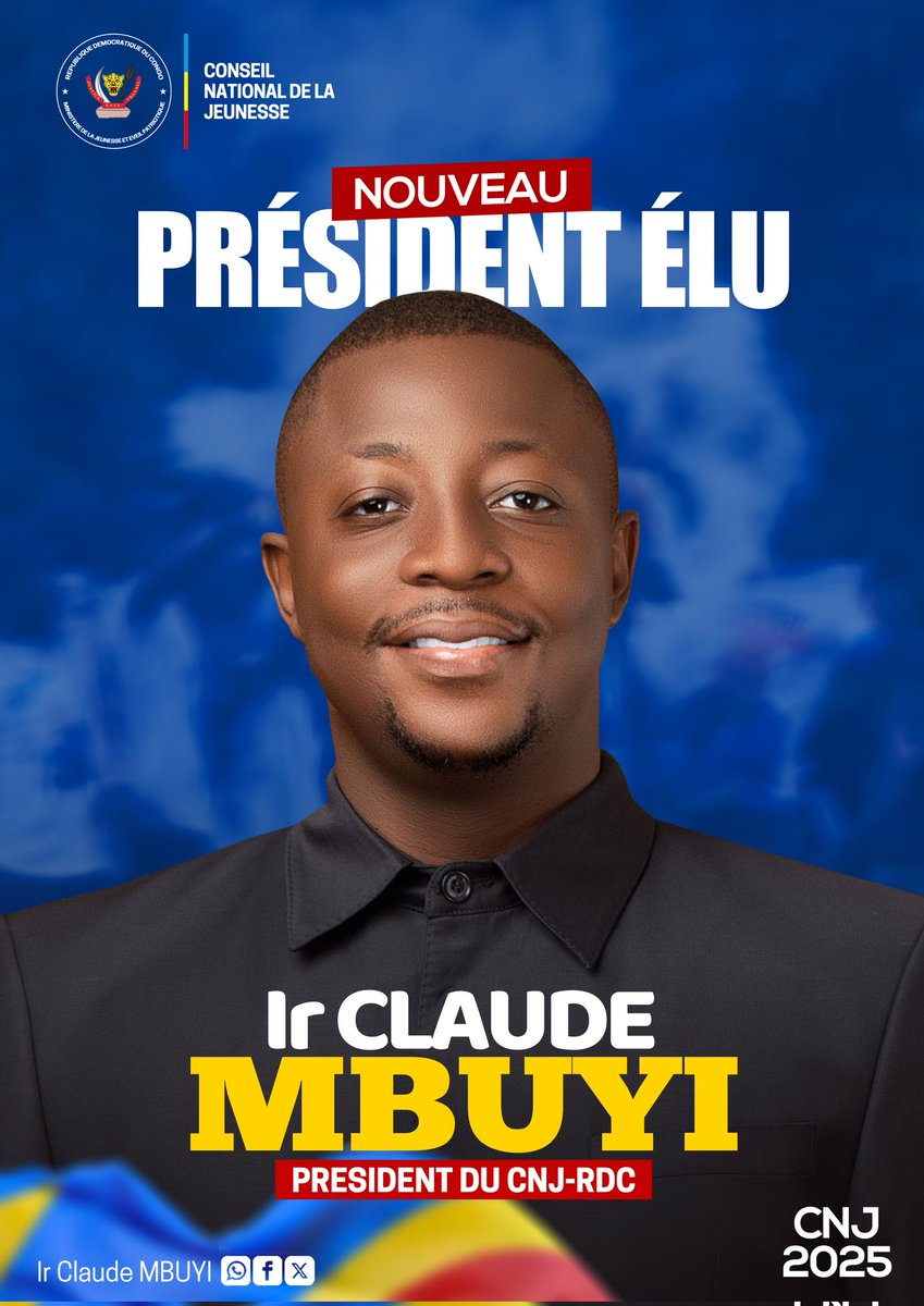 Chris MUKEBA đšđ© (@chris_mukeba20) on Twitter photo FĂ©licitations au nouveau prĂ©sident Ă©lu du Conseil National de la Jeunesse, fructueux mandat PrĂ©sident ! <a href="/mbuyiclaude12/">Ir Claude MBUYI</a>
<a href="/Presidence_RDC/">PrĂ©sidence RDC đšđ©</a> <a href="/PrimatureRDC/">Primature de la RĂ©publique DĂ©mocratique du Congo</a> <a href="/FelixUdps/">Felix Tshisekedi - UDPS</a> <a href="/fatshi13/">FĂ©lix A. Tshisekedi</a> <a href="/SuminwaJudith/">Judith SUMINWA TULUKA</a> <a href="/GraceKutino/">Grace Emie Kutino</a> FĂ©licitations au nouveau prĂ©sident Ă©lu du Conseil National de la Jeunesse, fructueux mandat PrĂ©sident ! <a href="/mbuyiclaude12/">Ir Claude MBUYI</a>
<a href="/Presidence_RDC/">PrĂ©sidence RDC đšđ©</a> <a href="/PrimatureRDC/">Primature de la RĂ©publique DĂ©mocratique du Congo</a> <a href="/FelixUdps/">Felix Tshisekedi - UDPS</a> <a href="/fatshi13/">FĂ©lix A. Tshisekedi</a> <a href="/SuminwaJudith/">Judith SUMINWA TULUKA</a> <a href="/GraceKutino/">Grace Emie Kutino</a>