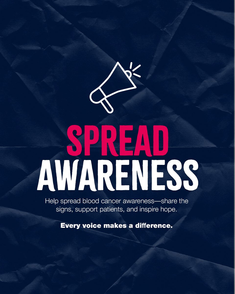 BLOOD CANCER AWARENESS MONTH! A time for us to come together and make an impact for patients living with blood cancer worldwide!