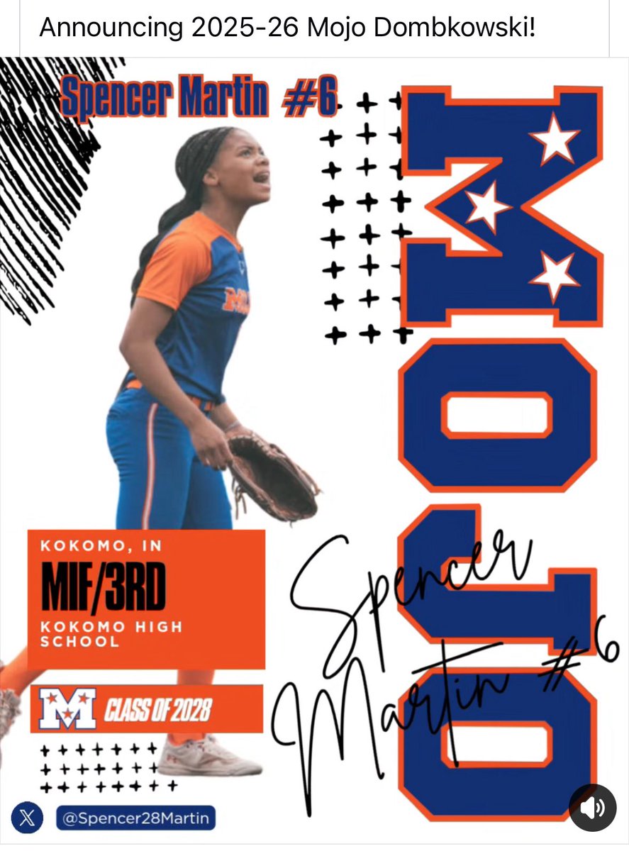 Passion. Energy. 💥 Ready for the 2025–26 season with <a href="/MojoDombkowski/">TN Mojo Dombkowski 2028/29</a> 🥎 #6 | MIF/3B | 16U Bound 🚀
#MojoSoftball #Uncommitted #ClassOf2028
<a href="/LineDsoftball/">Line Drive Media</a> <a href="/ExtraInningSB/">EXTRA INNING SOFTBALL</a> <a href="/SoftballRecruit/">Softball Recruit 🥎</a> <a href="/Get2CollegAth/">Get 2 College Athletics</a>
