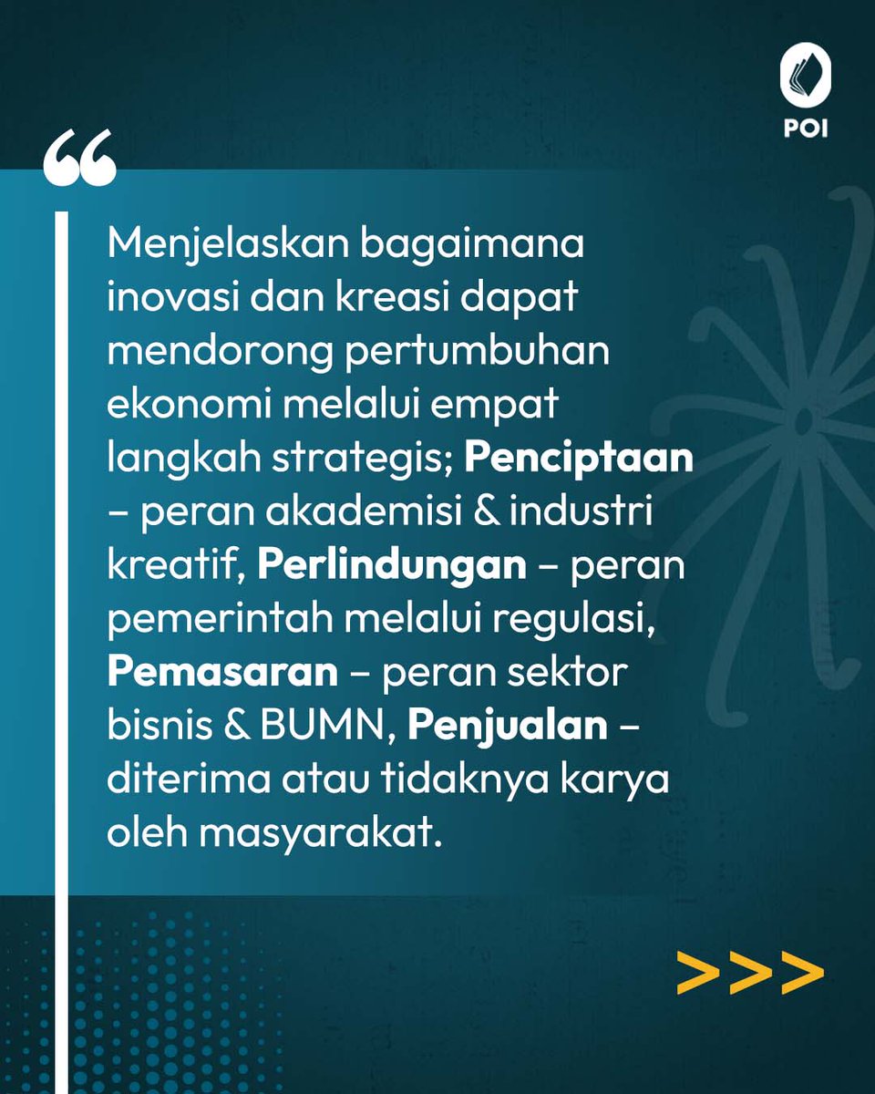 Bagaimana masa depan ekonomi Indonesia bisa cerah tanpa bergantung pada kekayaan alam?  

Invisible Cycles menjawabnya: melalui inovasi, kreativitas, dan pola pikir baru.  

#bukuobor #invisiblecycles #candradarusman #agungsetiyowibowo #inovasi #kreativitas #musisi