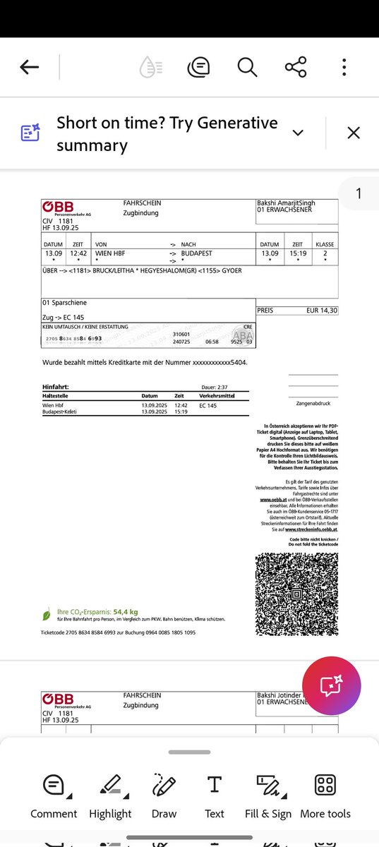 PankajTs's tweet photo. @unsereOEBB Where can I check if this ticket is still valid? As the ticket yet shows the old arrival station of budapest and not as per the new schedule? 
Please confirm with my validity as per the new schedule.. waiting for your reply https://t.co/T7EBjRsHhQ